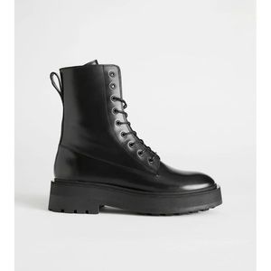 Chunky Platform Leather Boots